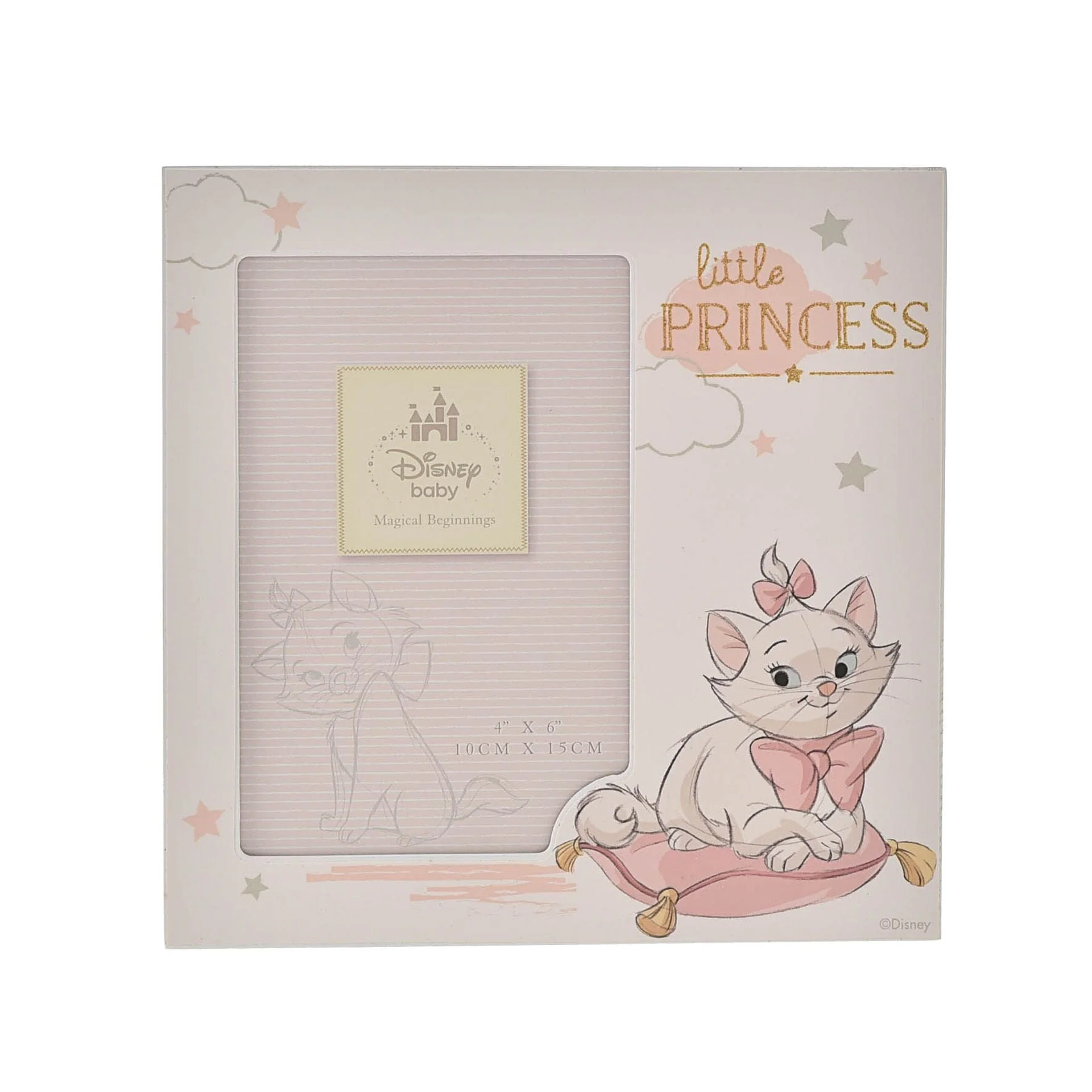 Disney Baby Magical Beginnings Frame 4" x 6" Little Princess Marie Aristocats - Image 3
