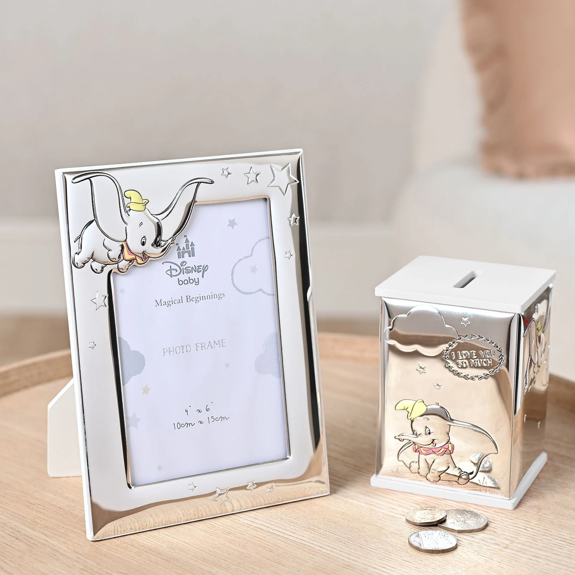 Disney Baby Magical Beginnings Silver Dumbo Photo Frame 4" x 6" - Image 4