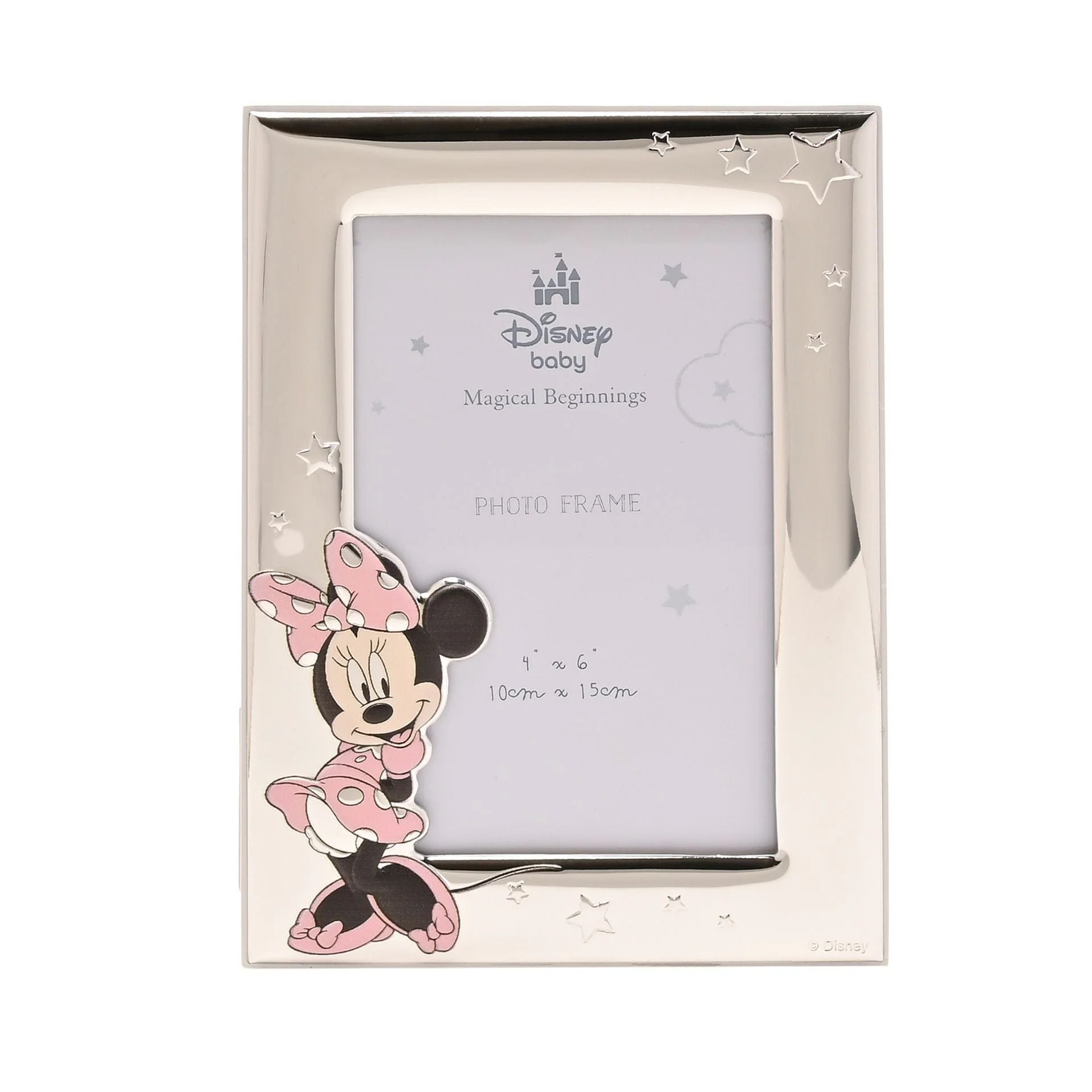 Disney Baby Magical Beginnings Silver Minnie Photo Frame 4" x 6" Mickey & Friends - Image 3