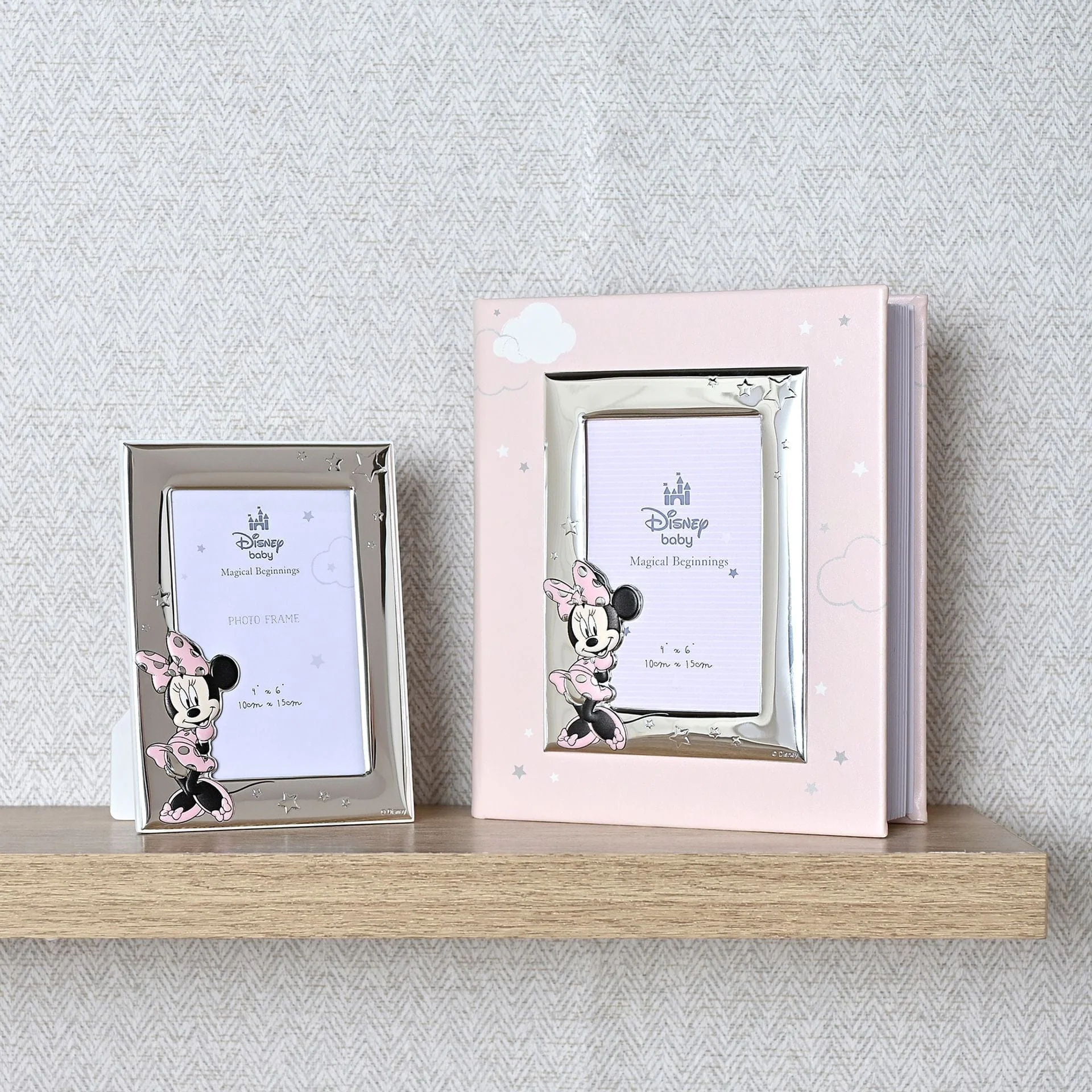 Disney Baby Magical Beginnings Silver Minnie Photo Frame 4" x 6" Mickey & Friends - Image 5