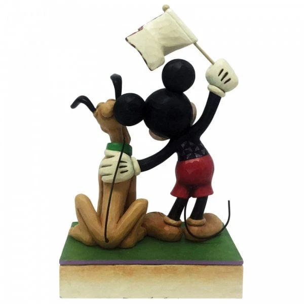 Disney Traditions A Banner Day - Mickey & Pluto Patriotic Figurine 6005975 - Image 3