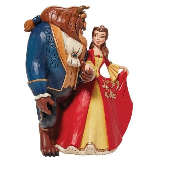 Disney Traditions Beauty & the Beast Enchanted Christmas Figurine By Jim Shore 6010873 - Image 5