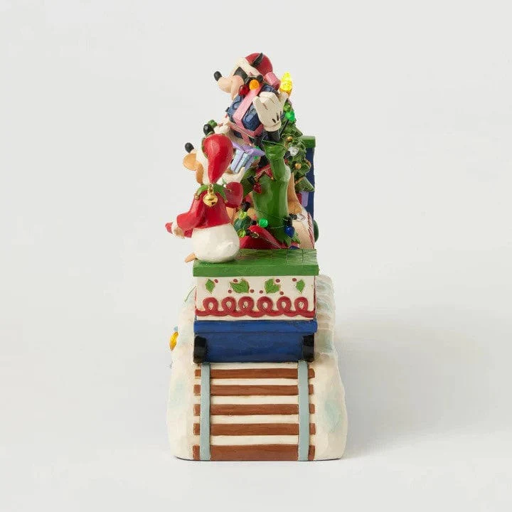 Disney Traditions Christmas Cheer On Track (Mickey & Friends LED Musical Train) Figurine By Jim Shore 6014996 - Image 3