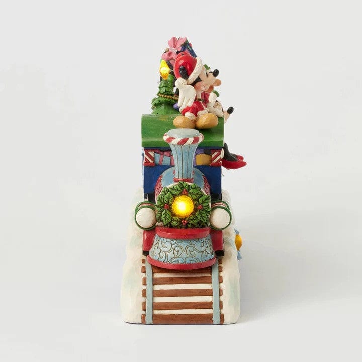 Disney Traditions Christmas Cheer On Track (Mickey & Friends LED Musical Train) Figurine By Jim Shore 6014996 - Image 5