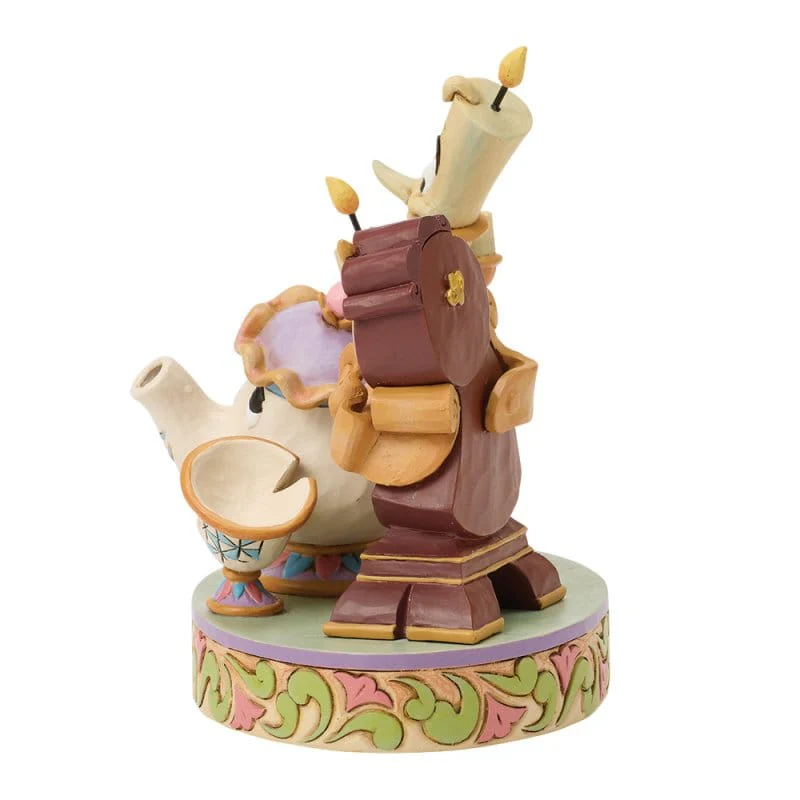 Disney Traditions Heart of the Castle (Lumiere, Mrs Potts, Cogsworth and Chip) Figurine by Jim Shore - Image 3