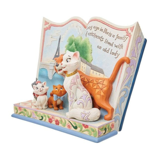 Disney Traditions Long Ago in Paris Aristocats Storybook Figurine by Jim Shore 6013080 - Image 3