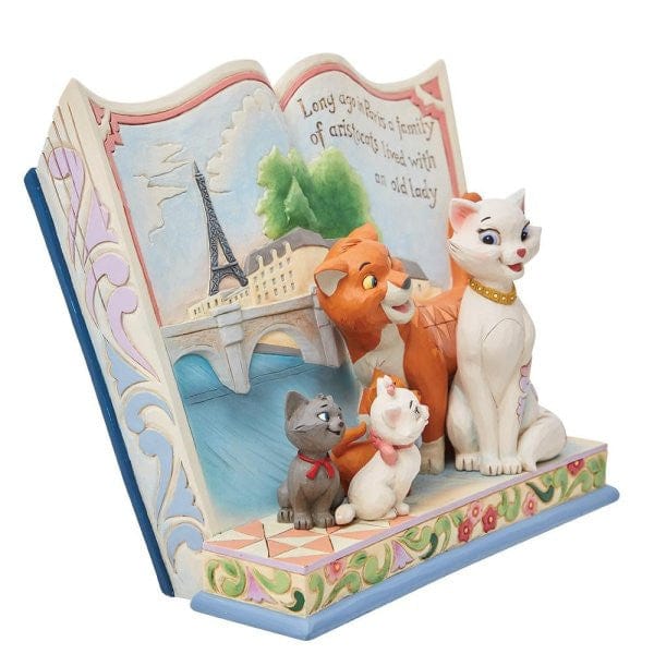 Disney Traditions Long Ago in Paris Aristocats Storybook Figurine by Jim Shore 6013080 - Image 4