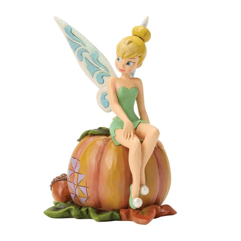 Disney Traditions Pumpkin Patch Pixie (Tinkerbell on Pumpkin) Figurine By Jim Shore 6017943 - Image 3