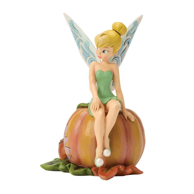 Disney Traditions Pumpkin Patch Pixie (Tinkerbell on Pumpkin) Figurine By Jim Shore 6017943 - Image 4