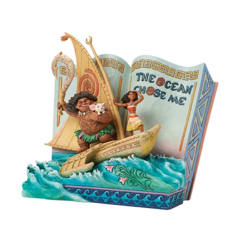Disney Traditions The Ocean Chose Me (Moana Storybook) Figurine by Jim Shore - Image 3