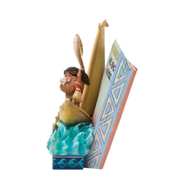 Disney Traditions The Ocean Chose Me (Moana Storybook) Figurine by Jim Shore - Image 4
