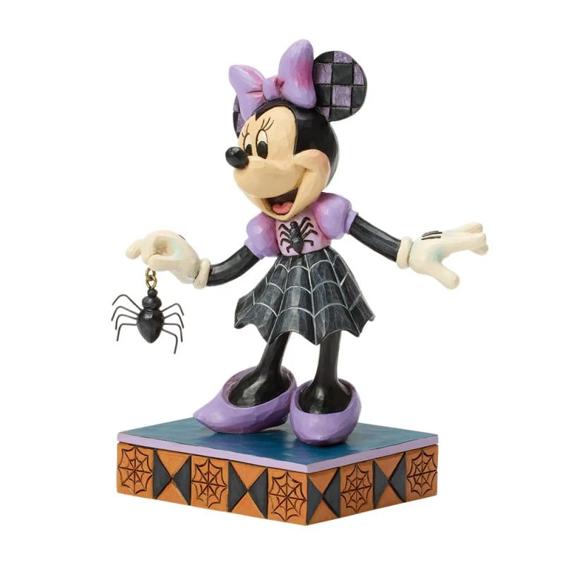 Disney Traditions Web-tastic Halloween (Minnie in Spider Dress) Figurine By Jim Shore 6017939 - Image 3