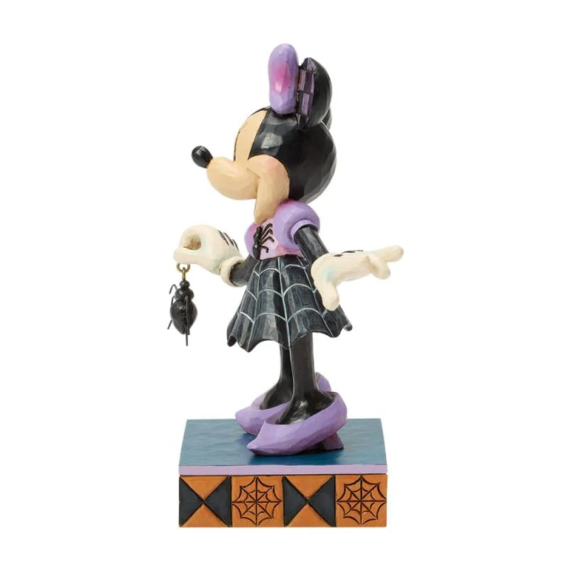 Disney Traditions Web-tastic Halloween (Minnie in Spider Dress) Figurine By Jim Shore 6017939 - Image 4