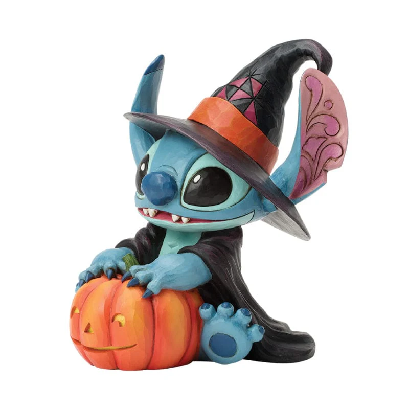 Disney Traditions Witchy Stitch (Stitch Witch with Jack-O-Lantern) Figurine By Jim Shore 6017942 - Image 3