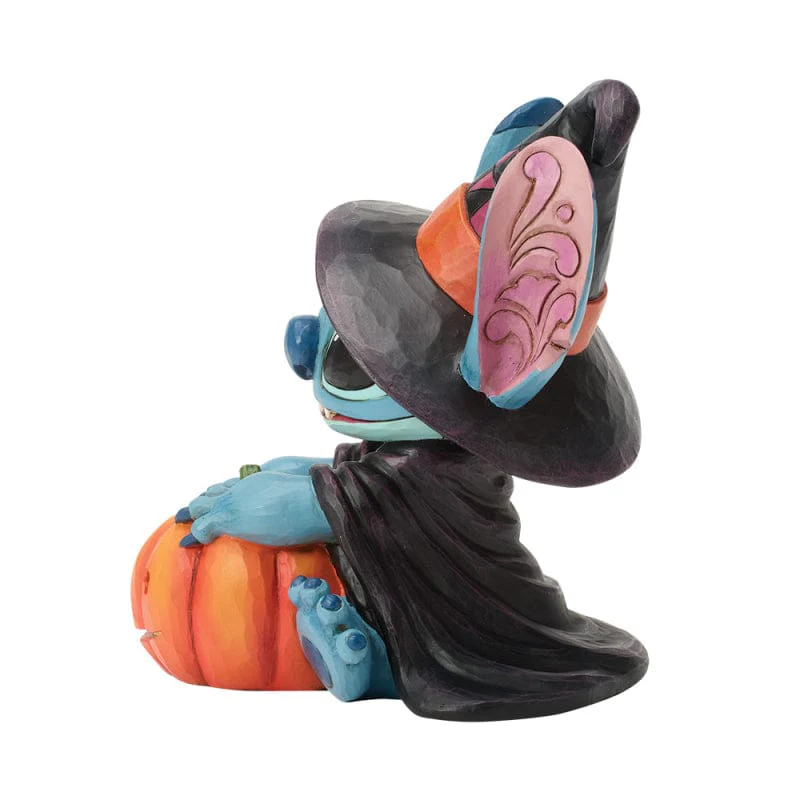 Disney Traditions Witchy Stitch (Stitch Witch with Jack-O-Lantern) Figurine By Jim Shore 6017942 - Image 4