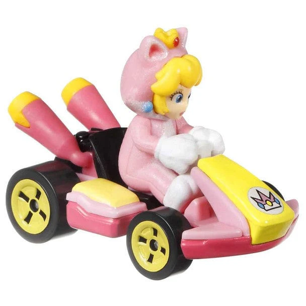 Hot Wheels Mario Kart Cat Peach Standard Kart - Image 4