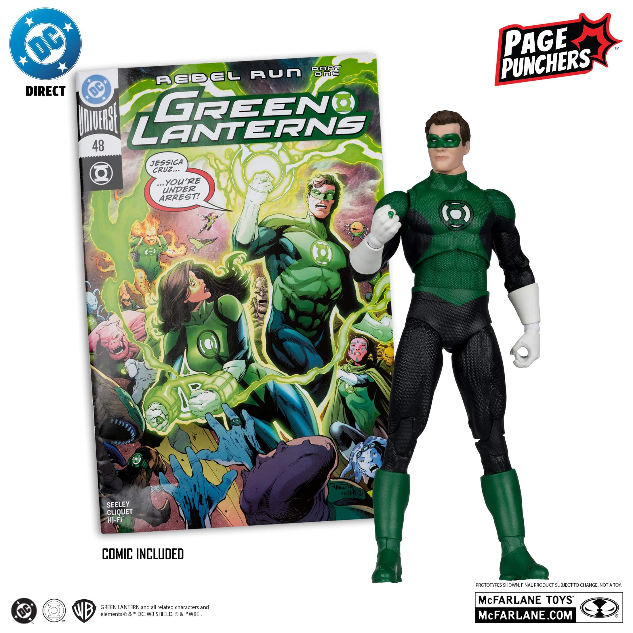 McFarlane Toys DC Direct Hal Jordan Green Lantern Green Lanterns #48 Page Puncher Action figure - Image 3