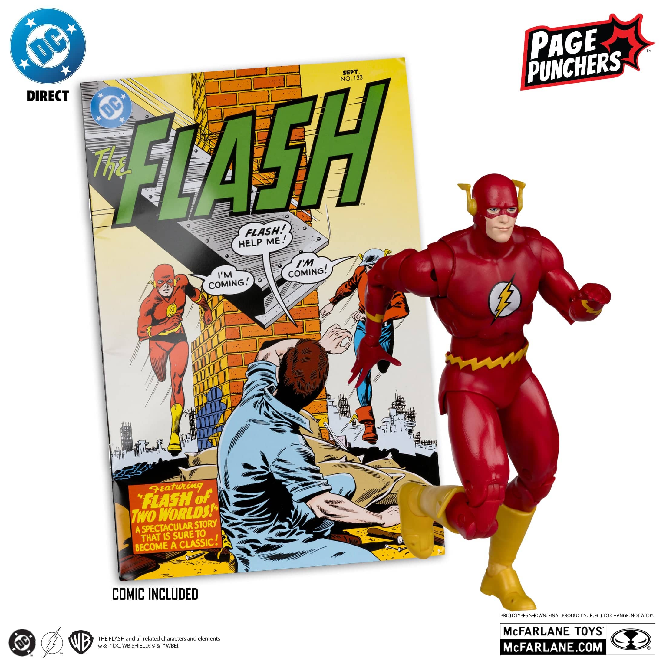 McFarlane Toys DC Direct The Flash Barry Allen The Flash #123 Page Puncher Action Figure - Image 3