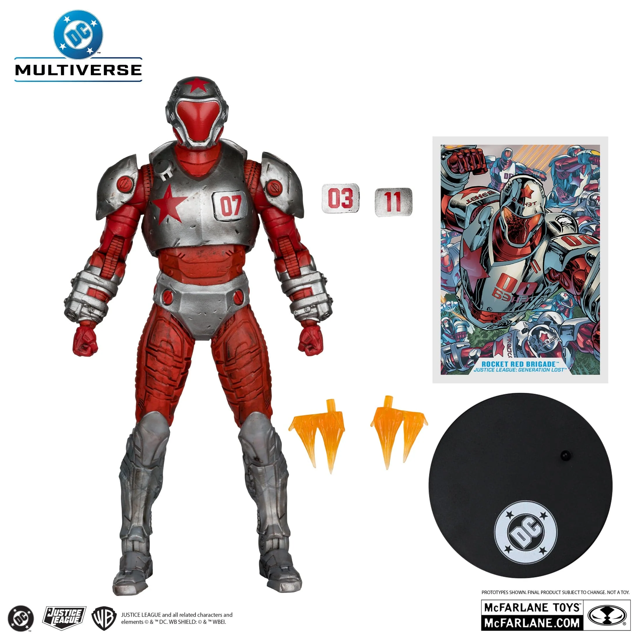 McFarlane Toys DC Multiverse Rocket Red Brigade Justice League Generation Lost Action Figure - Image 4