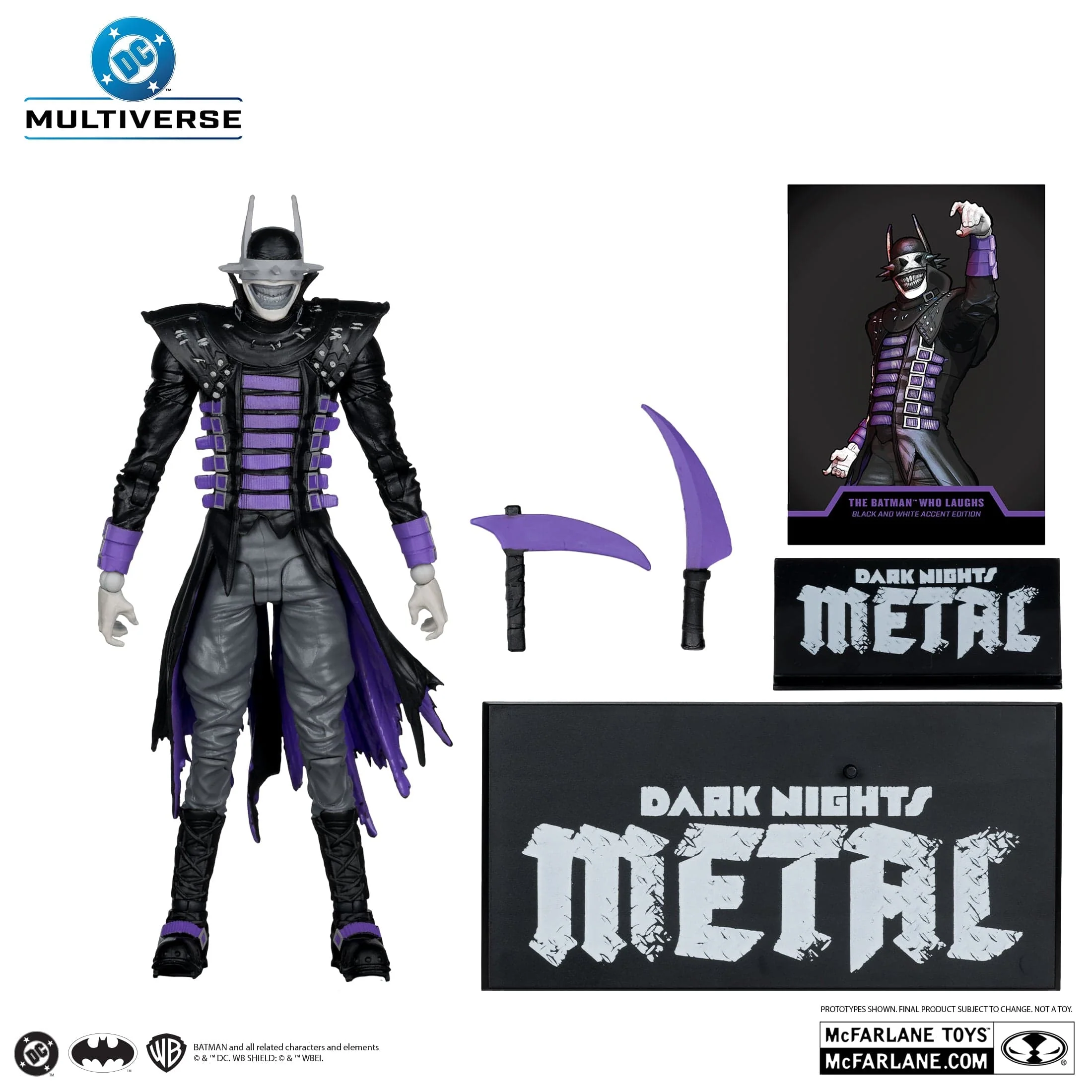 McFarlane Toys DC Multiverse The Batman Who laughs Black & White Accent Dark Nights Metal Action Figure - Image 4