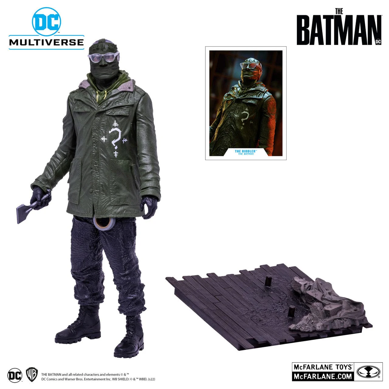 McFarlane Toys The Riddler 12" Statue - The Batman Movie - Image 3