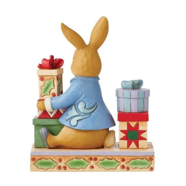 Peter Rabbit with Presents Figurine By Jim Shore - Image 4