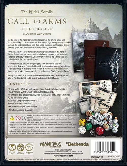 The Elder scrolls Call To Arms Core Rules Box Set - Image 6