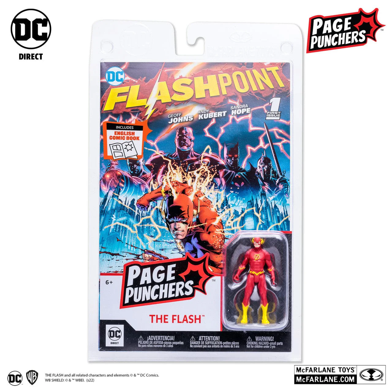 McFarlane Toys DC The Flash 3" Figure With Comic Page Punchers - Image 3